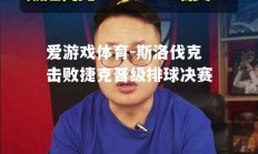 爱游戏体育-斯洛伐克击败捷克晋级排球决赛