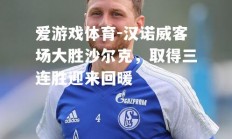 爱游戏体育-汉诺威客场大胜沙尔克，取得三连胜迎来回暖