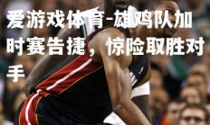 爱游戏体育-雄鸡队加时赛告捷，惊险取胜对手